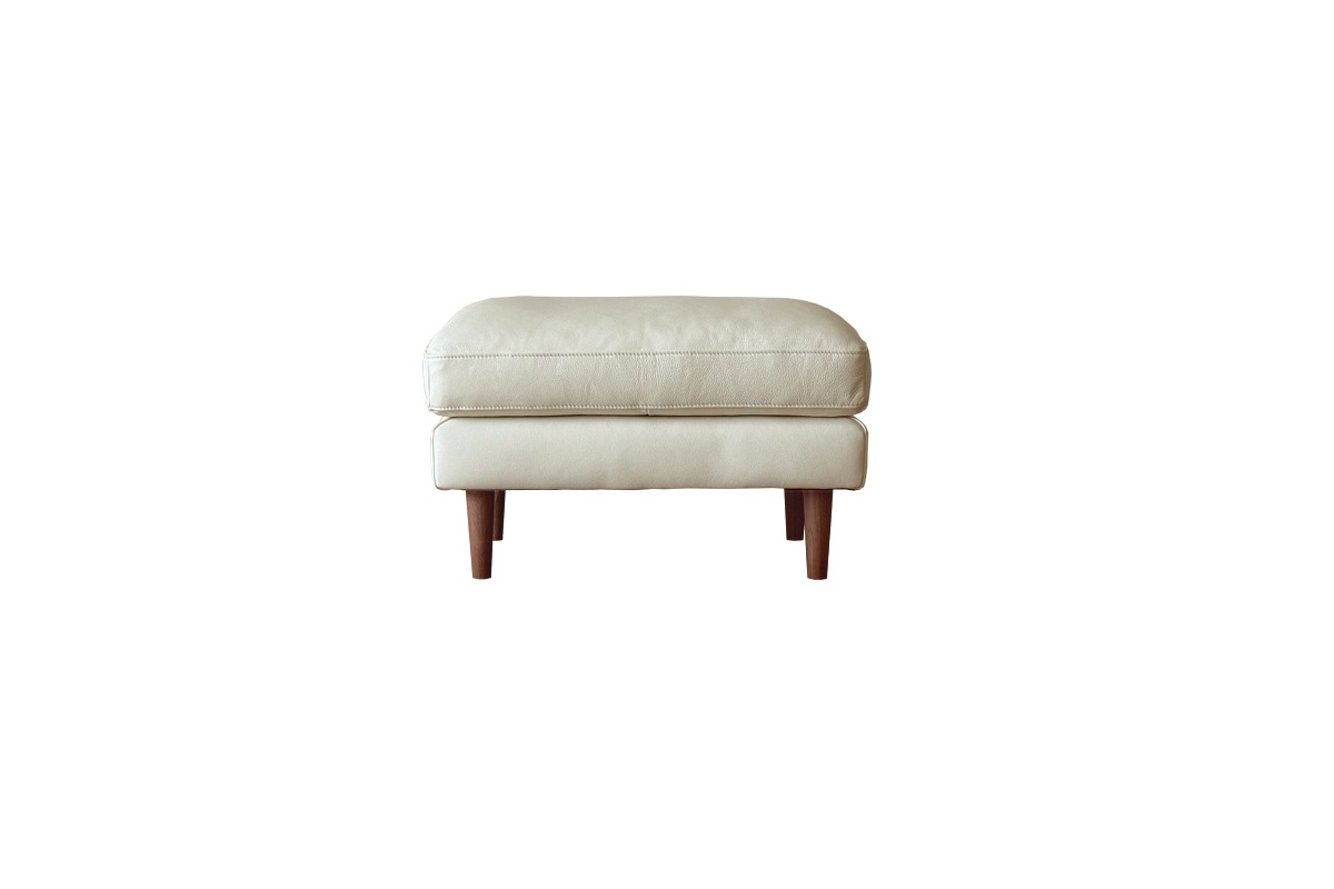 【廃番25%OFF】SERUM SOFA オットマン アイボリー オーク脚/ウォルナット脚