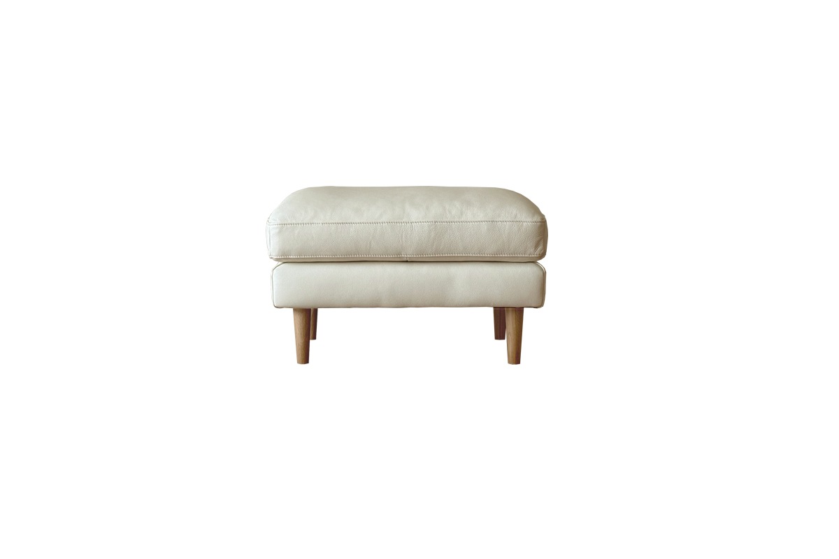 【廃番25%OFF】SERUM SOFA オットマン アイボリー オーク脚/ウォルナット脚