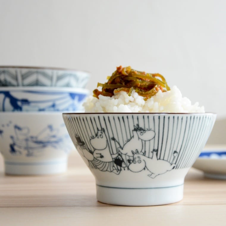 ムーミン×アマブロ SOMETSUKE CHAWAN ごはん茶碗【飯碗 染付