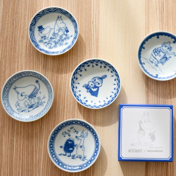 ムーミン×アマブロ SOMETSUKE 手塩皿（豆皿）【染付 有田焼 MOOMIN