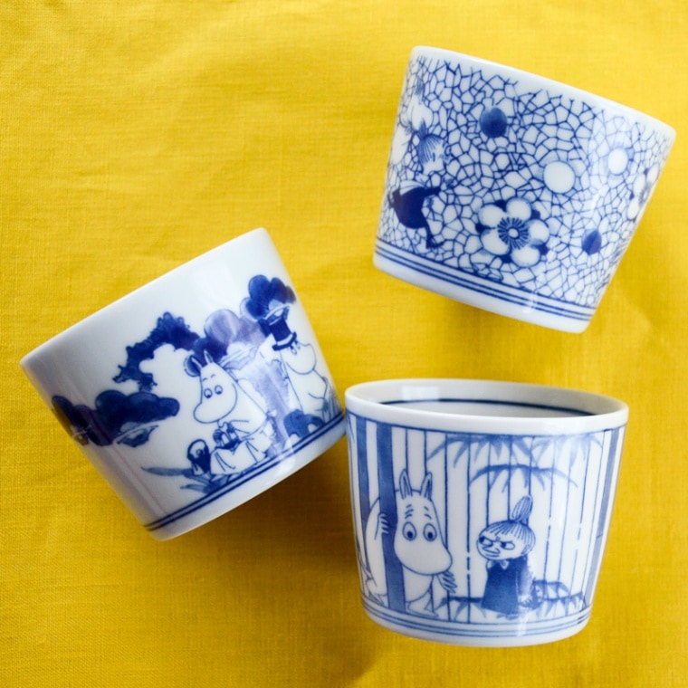 ムーミン×アマブロ SOMETSUKE そば猪口【蕎麦猪口 染付 有田焼 MOOMIN