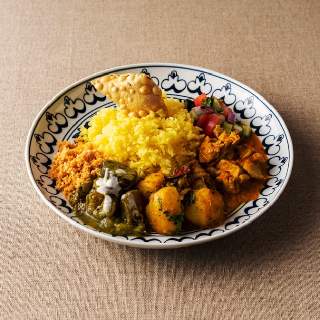 [zen to] turehana_b カレー皿【amabro アマブロ 波佐見焼】