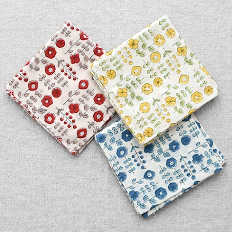 cottind  大判ハンカチ gift（3カラー）【インド綿 ブロックプリント】