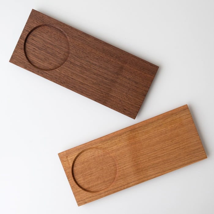 SALE❗️青峰重倫　ウッドプレート　木皿　取り皿　柿　5枚 SALE❗️青峰重倫 ウッドプレート 木皿 取り皿 柿 5枚