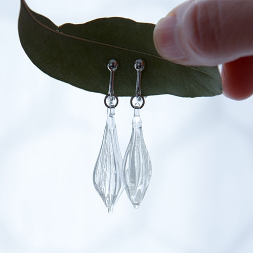 glass atelier えむに ガラスのイヤリング（4種類）