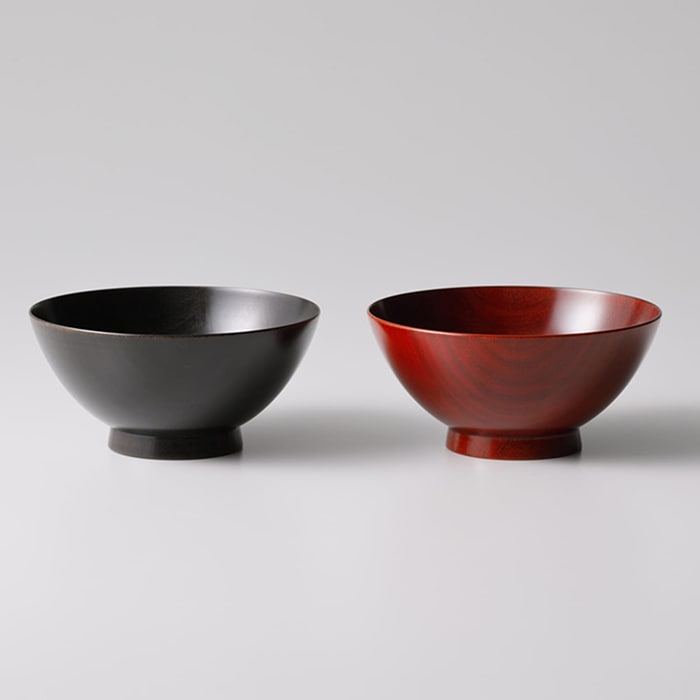 我戸幹男商店 彰宣 飯椀 （2カラー）【山中漆器 ごはん茶碗】 | 我戸