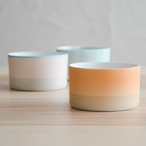 1616/arita japan S＆B TeaCup／ライトピンク・ライトオレンジ