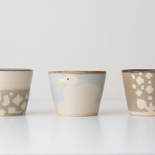 さとう 佐藤牧子 フリーカップ／3種類【さとうまきこ 陶芸作家】 | 佐藤牧子