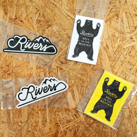 RIVERS　ステッカー GOOD LIFE・UNPLUGGED／4種類 【キャンプ アウトドア ステッカーチューン カスタム】