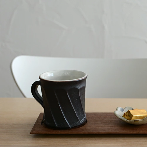 山田茂樹　しのぎ コーヒーカップ／2カラー【マグ 信楽焼】