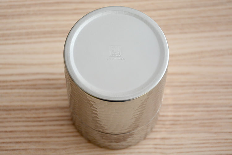 茶筒 工房アイザワ ティ－キャディ茶筒（槌目仕上げ） No.70247 【ブラック