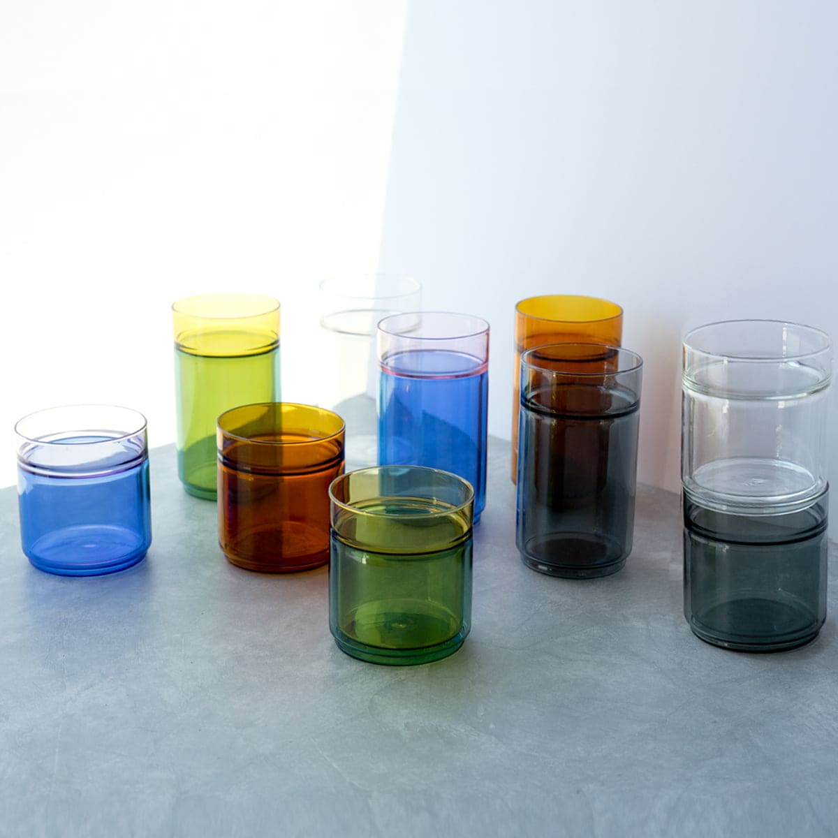 amabro アマブロ DWカップ（270ml）／5カラー【耐熱ガラス製 2重構造