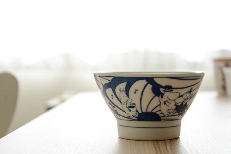 ムーミン×アマブロ SOMETSUKE CHAWAN ごはん茶碗【飯碗 染付