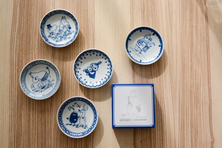 ムーミン×アマブロ SOMETSUKE 手塩皿（豆皿）【染付 有田焼 MOOMIN