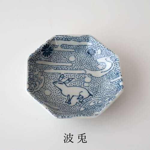 倉敷意匠 印判手の八角豆皿（3種類） | 倉敷意匠計画室／テーブル