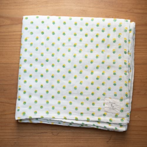 TWO CHAPATI ダブルガーゼクロス（Lサイズ100cm角）／ドット（3