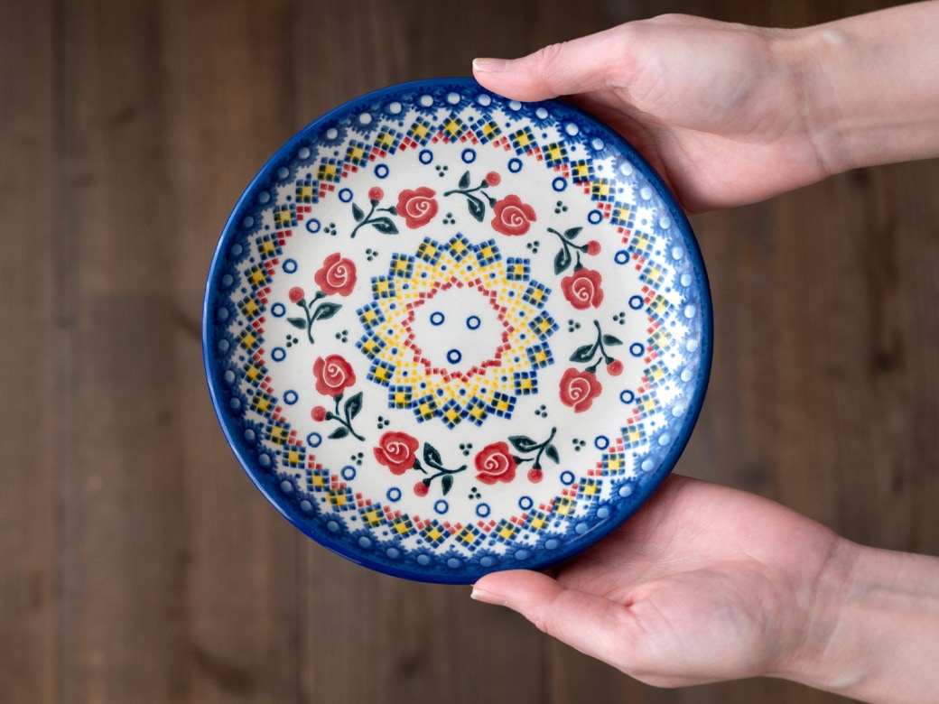 ポーリッシュポタリー 平皿φ17cm／V195 VENA社（ヴェナ社