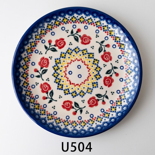 ポーリッシュポタリー 平皿φ17cm／V195 VENA社（ヴェナ社