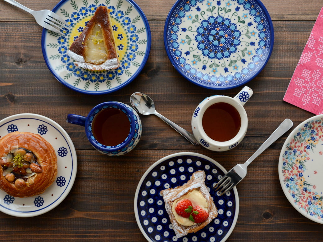 ポーリッシュポタリー　5点セット VENA社 ポーリッシュポタリーVENA マグカップ5個セット