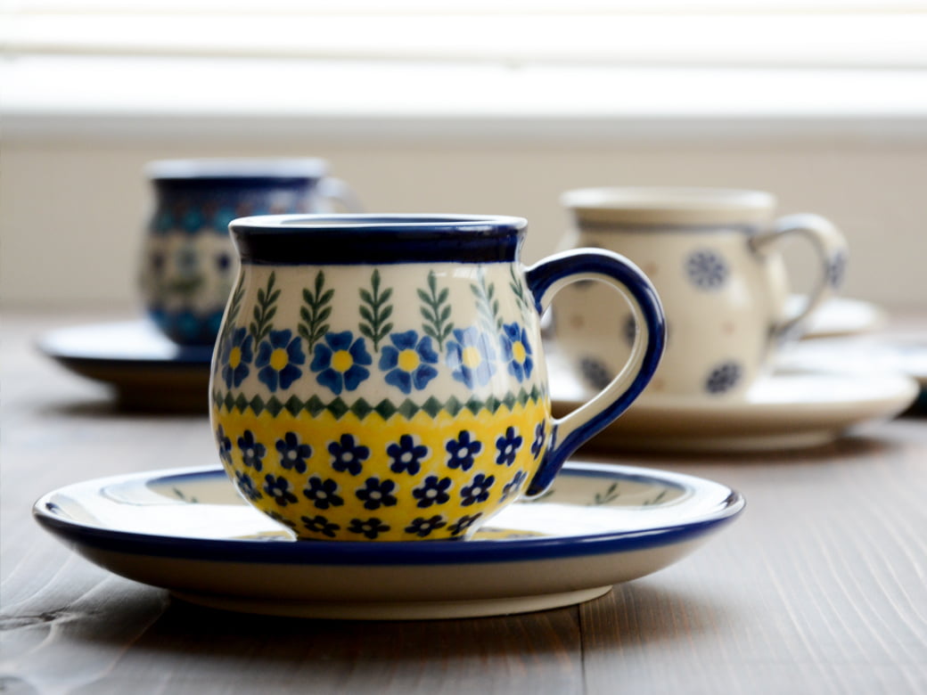 ポーリッシュポタリー 平皿φ17cm／V195 VENA社（ヴェナ社