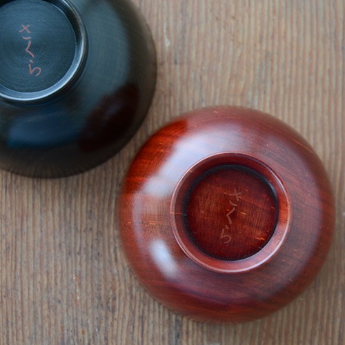 我戸幹男商店 彰宣 子供汁椀（2カラー） 【山中漆器 桜】 | 我戸幹男