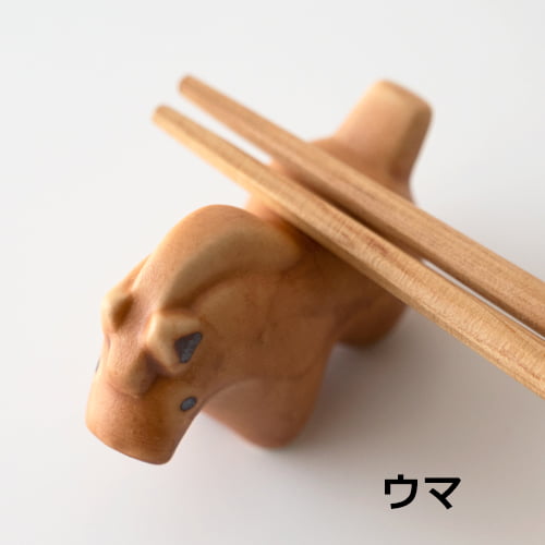 京千 ビスクの箸置き 3種類（リス・ウマ・ウサギ） 【カトラリー