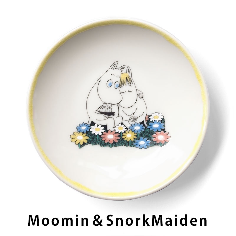ムーミン×アマブロ JAPAN KUTANI 手塩皿（豆皿）【九谷焼 小皿 MOOMIN