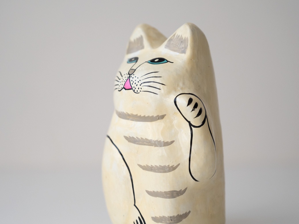amabro アマブロ インドの招き猫（オブジェ） 2カラー【インテリア