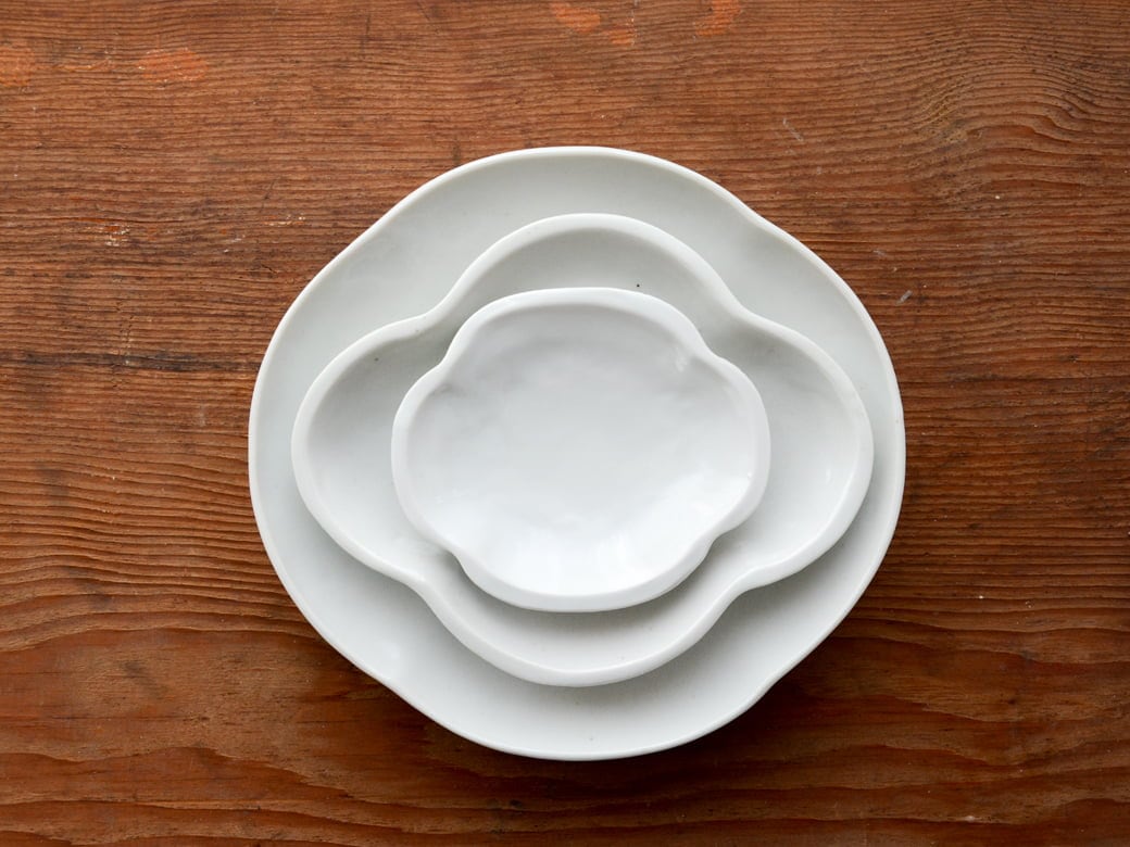 九谷青窯 白磁 モッコ皿／中 | 九谷青窯／九谷焼 | ハウスグラム