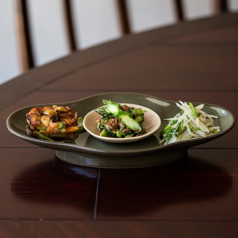 zen to アマブロ 餃子皿 五十嵐可菜デザイン 【amabro 中華料理