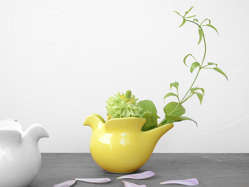 LisaLarson×波佐見焼 duvaドゥーバ ハトの形のポット 西山陶器（5