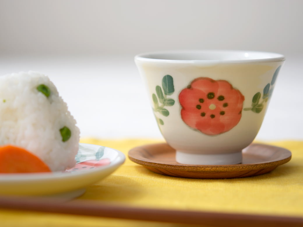 米満麻子 ひなげし 湯呑み【和食器 九谷青窯】 | 米満麻子／うつわ作家