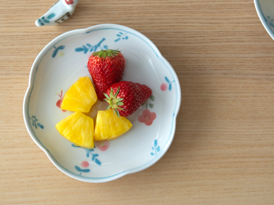 米満麻子 春色 5寸皿【和食器 九谷青窯】 | 米満麻子／うつわ作家