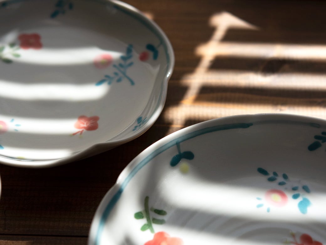 米満麻子 春色 5寸皿【和食器 九谷青窯】 | 米満麻子／うつわ作家