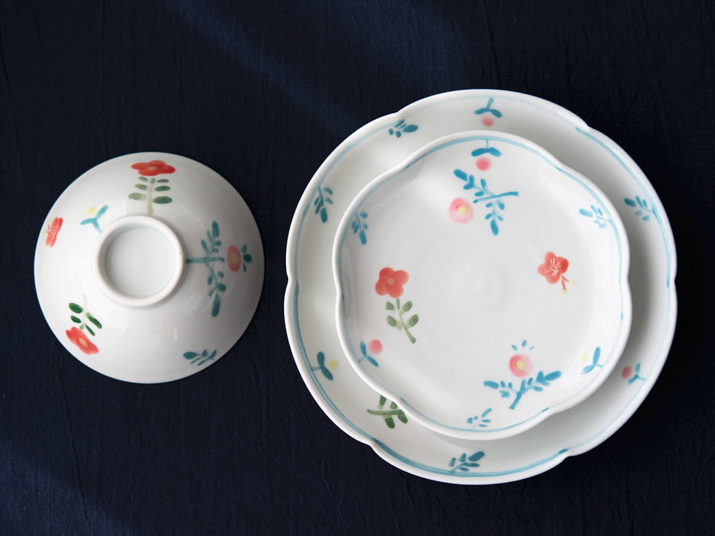 米満麻子 春色 5寸皿【和食器 九谷青窯】 | 米満麻子／うつわ作家