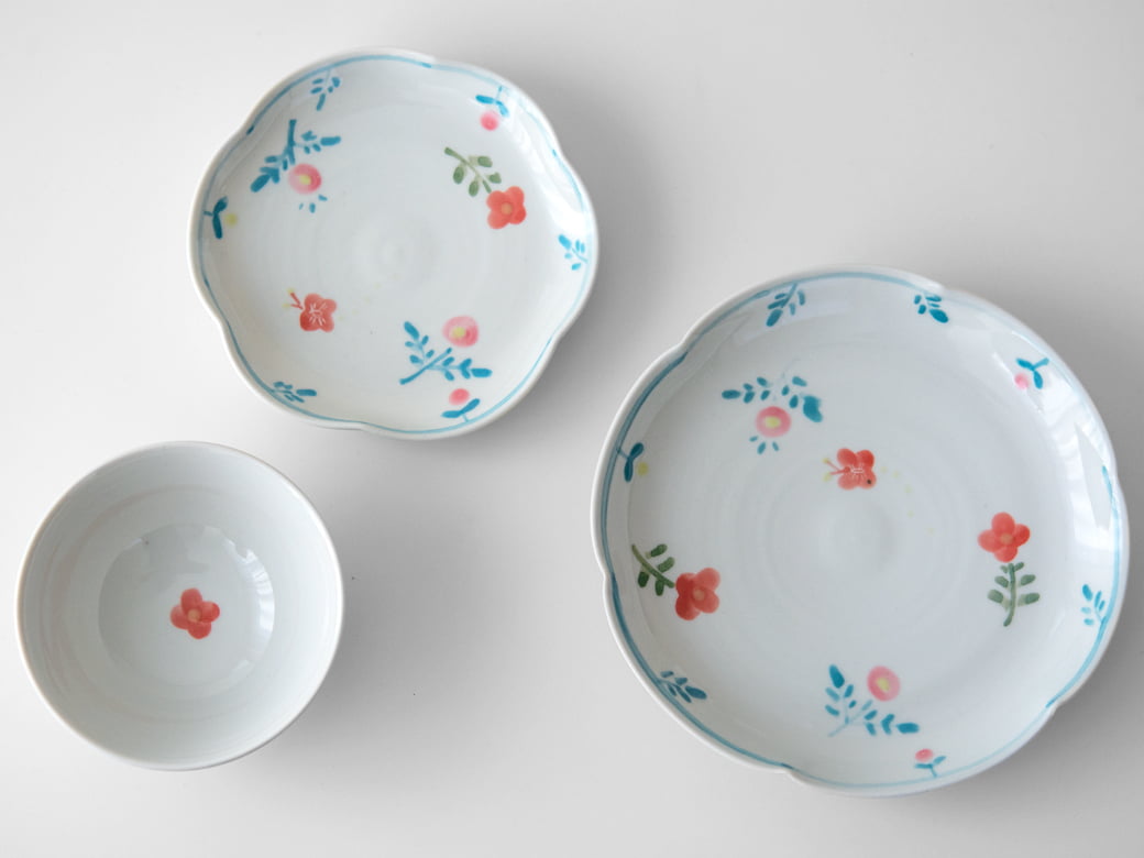 米満麻子 春色 5寸皿【和食器 九谷青窯】 | 米満麻子／うつわ作家