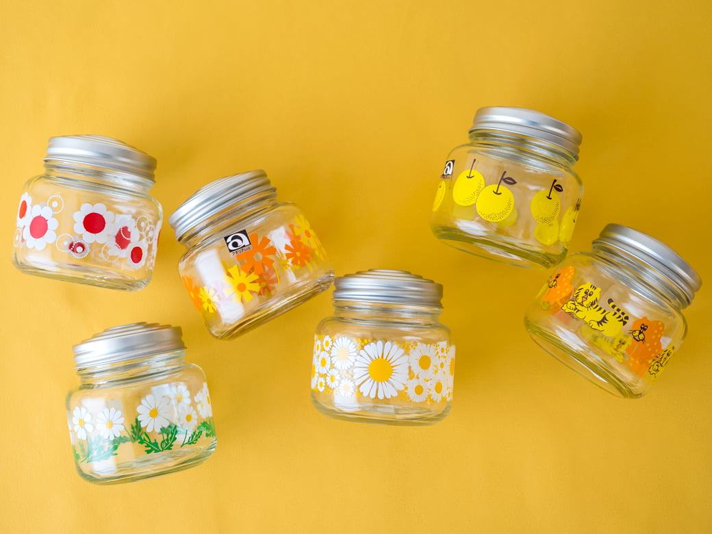 アデリアレトロ ボンボン入れミニ 375ml（6種類）ブリキ製フタ【お菓子