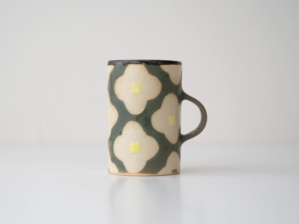 佐藤牧子 縦長マグ／3種類【さとうまきこ マグカップ 陶芸作家