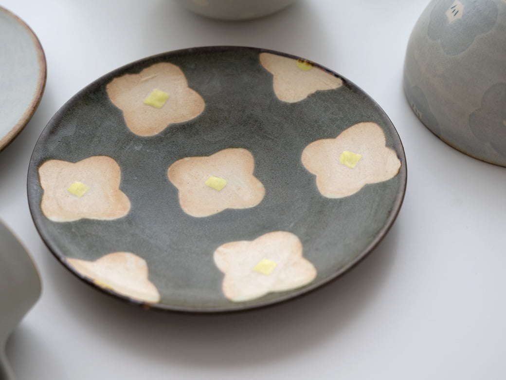 佐藤牧子 プレート（直径約165mm）／3種類【さとうまきこ 陶芸作家