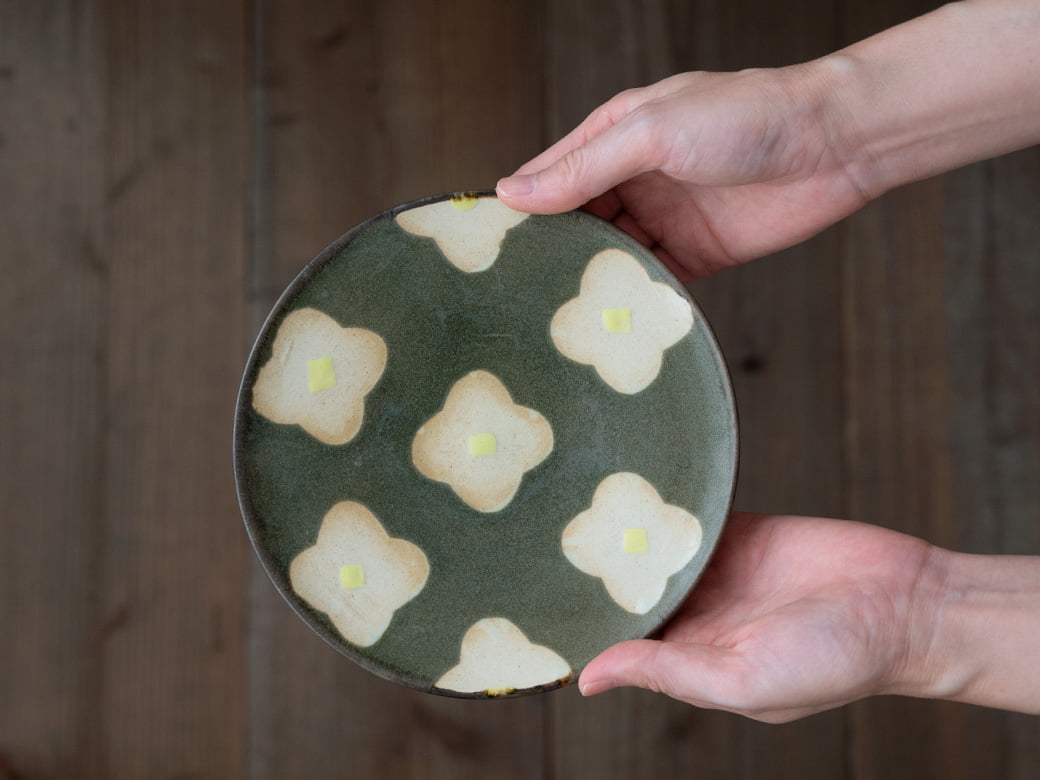 佐藤牧子 プレート（直径約165mm）／3種類【さとうまきこ 陶芸作家