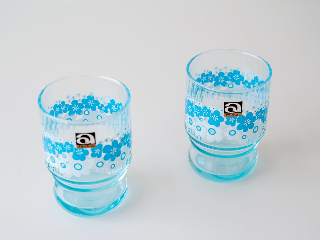 アデリアレトロ 水飲みコップペア（2種類）【昭和レトロ コップ2個