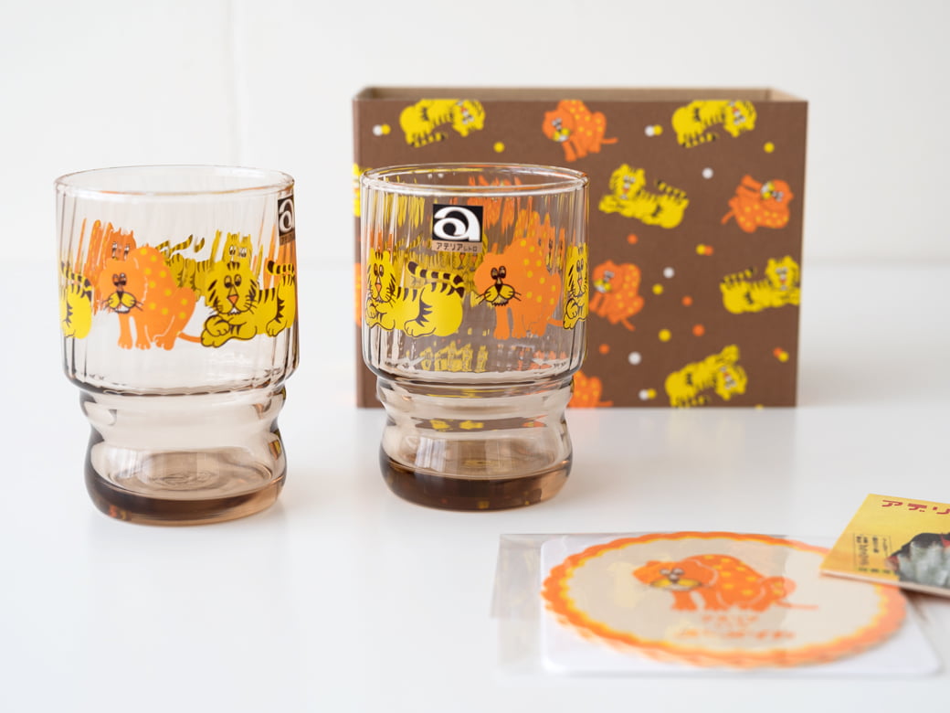 アデリアレトロ 水飲みコップペア（2種類）【昭和レトロ コップ2個