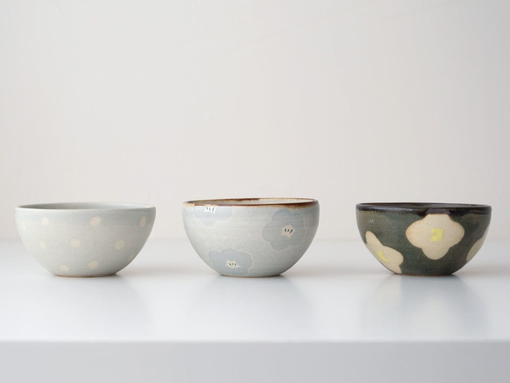 佐藤牧子 ボウル（直径120mm）／3種類【さとうまきこ 陶芸作家