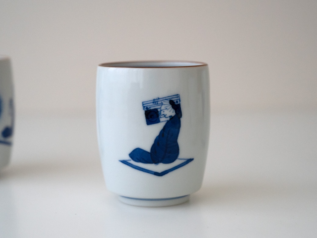 上出長右衛門窯｜湯呑 「笛吹」シリーズ（4種類） 【九谷焼 汲み出し