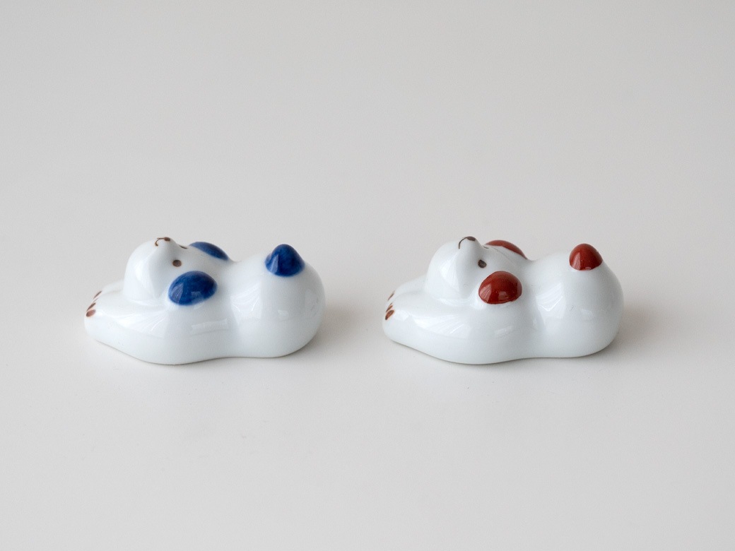 希少✤Human Made ヒューマンメイド 箸置き ホワイト レッド ブルー sen 干支の箸置き／24種類【波佐見焼 えと 京千 お正月 カトラリー