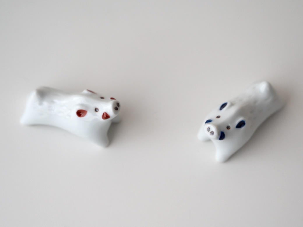 sen 干支の箸置き／24種類【波佐見焼 えと 京千 お正月 カトラリー