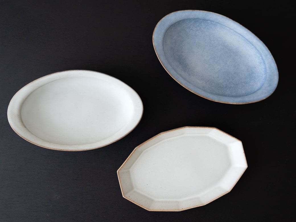 さんちゃ窯 中林範夫 パスタ皿／2カラー 【カレー皿 楕円ボウル