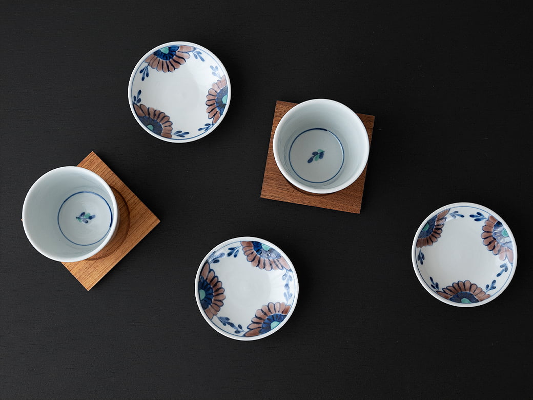 【未使用/美品/送料込】九谷焼『名工　九谷庄三』ビンテージ器　⭐️希少価値 九谷焼】5.2号鉢・古九谷山桜に鳥【九谷美山】｜創亭やぶきたオンライン