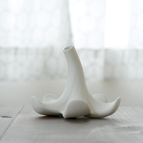 1616/arita japan S＆B Lily Vase／ホワイト【花瓶・フラワーベース