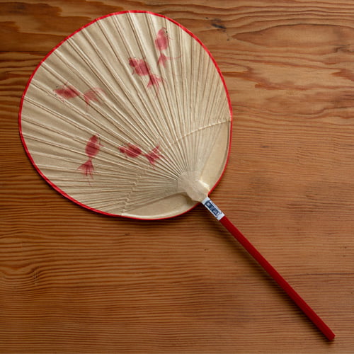 栗川商店 渋うちわ／小丸 【団扇】 | 栗川商店／来民 渋うちわ